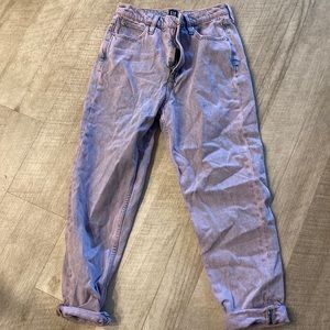 Purple washed mom fit jeans